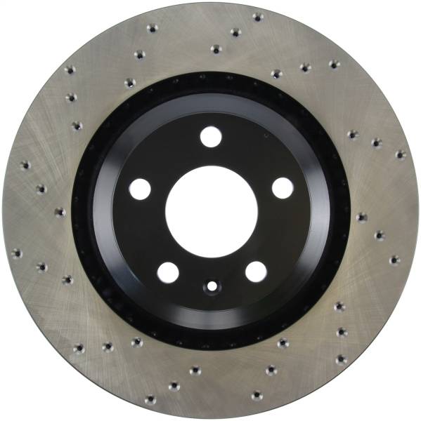 StopTech - StopTech Sport Cross Drilled Brake Rotor; Rear Right