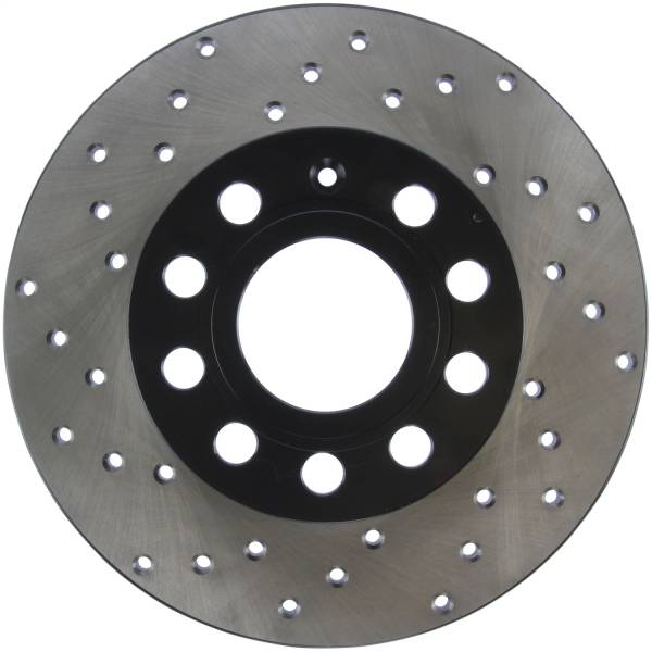 StopTech - StopTech Sport Cross Drilled Brake Rotor; Rear Right