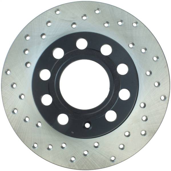 StopTech - StopTech Sport Cross Drilled Brake Rotor; Rear Right