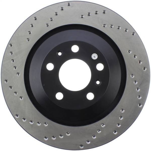 StopTech - StopTech Sport Cross Drilled Brake Rotor; Rear Right