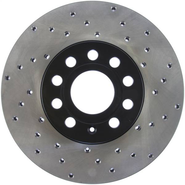 StopTech - StopTech Sport Cross Drilled Brake Rotor; Front and Rear Left