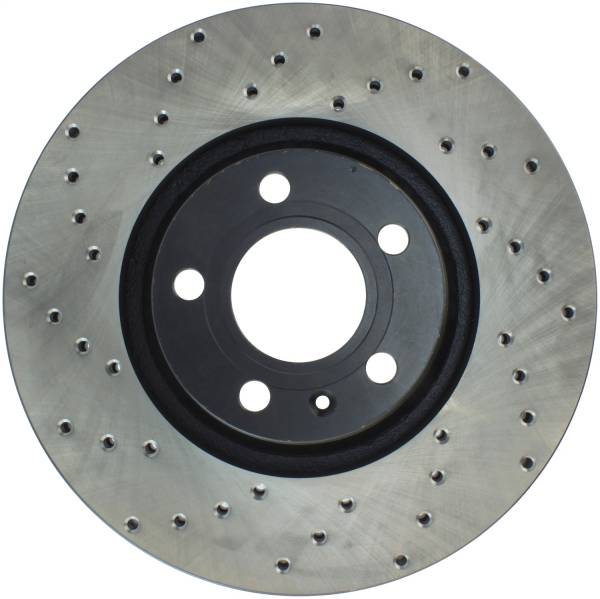 Stoptech - StopTech Sport Cross Drilled Brake Rotor; Front Right