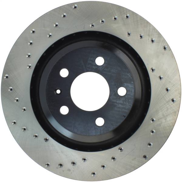 StopTech - StopTech Sport Cross Drilled Brake Rotor; Rear Right