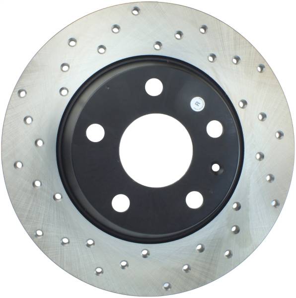 StopTech - StopTech Sport Cross Drilled Brake Rotor; Rear Right