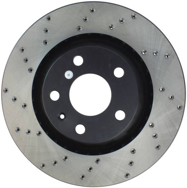 StopTech - StopTech Sport Cross Drilled Brake Rotor; Rear Right