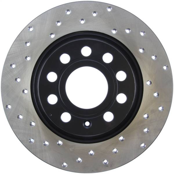 StopTech - StopTech Sport Cross Drilled Brake Rotor; Rear Right