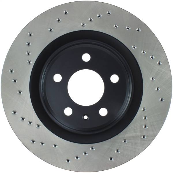 StopTech - StopTech Sport Cross Drilled Brake Rotor; Rear Right