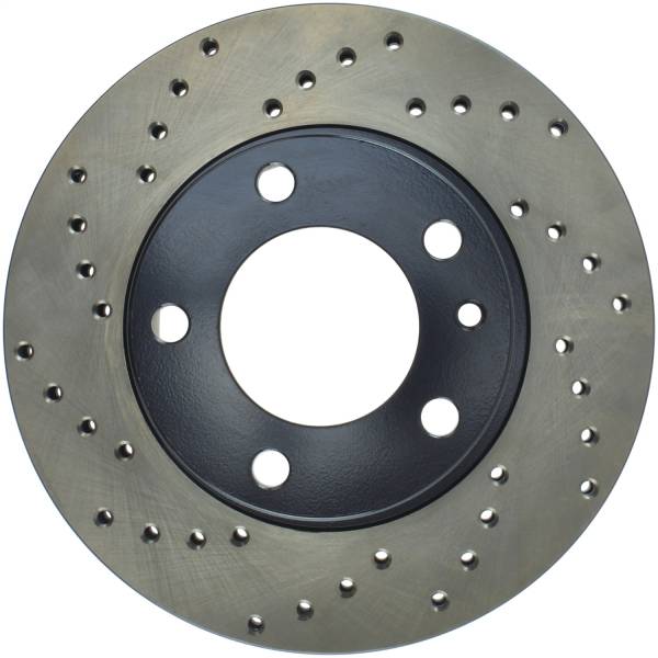 StopTech - StopTech Sport Cross Drilled Brake Rotor; Front Right