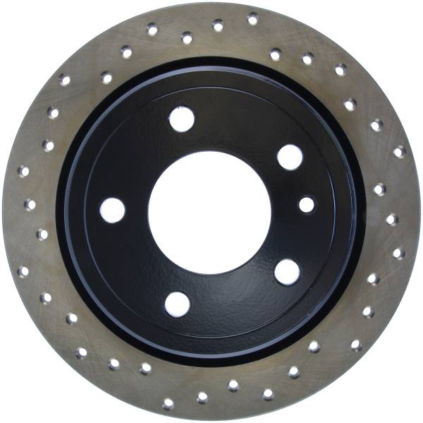 StopTech - StopTech Sport Cross Drilled Brake Rotor; Rear Right