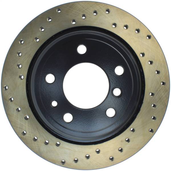 StopTech - StopTech Sport Cross Drilled Brake Rotor; Rear Right