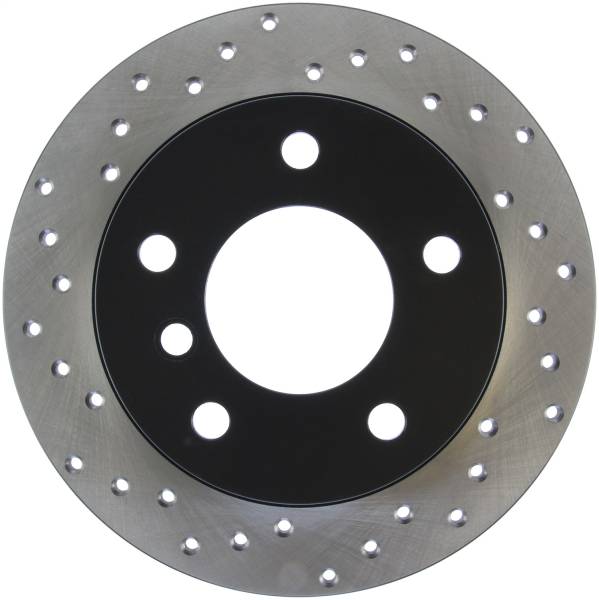 StopTech - StopTech Sport Cross Drilled Brake Rotor; Rear Right