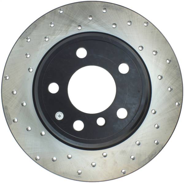 StopTech - StopTech Sport Cross Drilled Brake Rotor; Rear Right