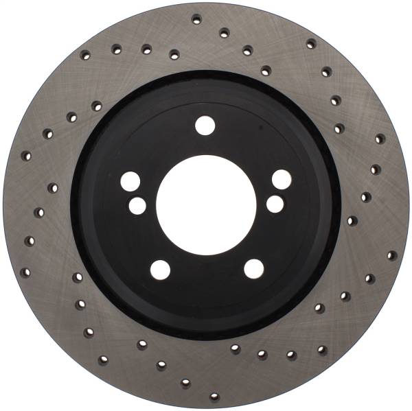 StopTech - StopTech Sport Cross Drilled Brake Rotor; Rear Left