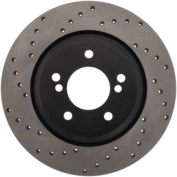 StopTech - StopTech Sport Cross Drilled Brake Rotor; Rear Right