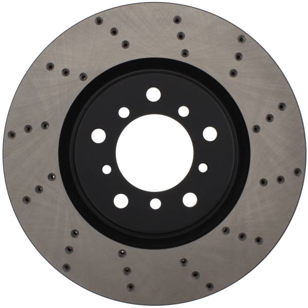 StopTech - StopTech Sport Cross Drilled Brake Rotor; Front Left