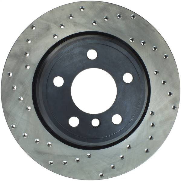 StopTech - StopTech Sport Cross Drilled Brake Rotor; Rear Right