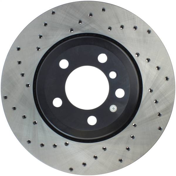 StopTech - StopTech Sport Cross Drilled Brake Rotor; Rear Right