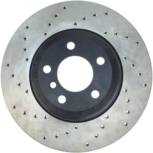 StopTech - StopTech Sport Cross Drilled Brake Rotor; Rear Right