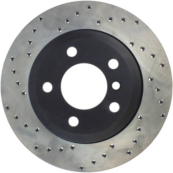 StopTech - StopTech Sport Cross Drilled Brake Rotor; Rear Right