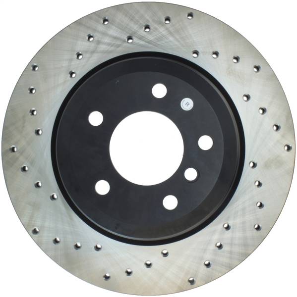 StopTech - StopTech Sport Cross Drilled Brake Rotor; Rear Right