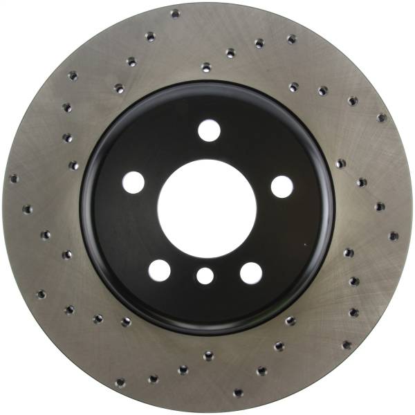 StopTech - StopTech Sport Cross Drilled Brake Rotor; Rear Right