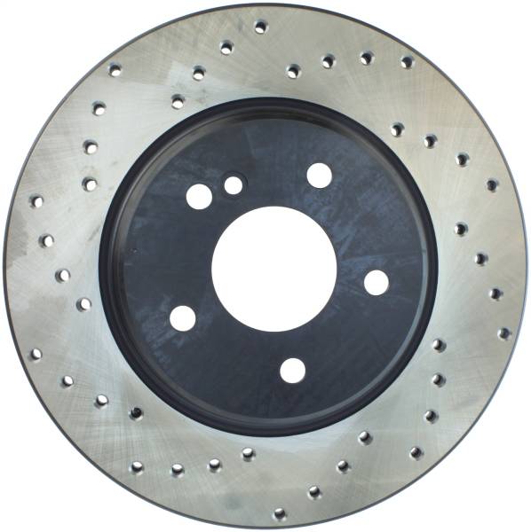 StopTech - StopTech Sport Cross Drilled Brake Rotor; Rear Right