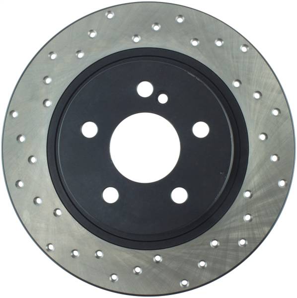 StopTech - StopTech Sport Cross Drilled Brake Rotor; Rear Right