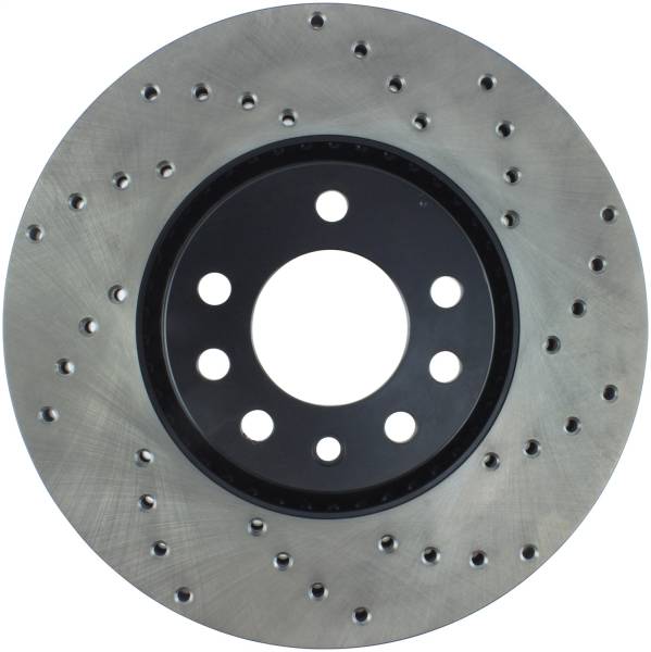 StopTech - StopTech Sport Cross Drilled Brake Rotor Front Left 128.38017L