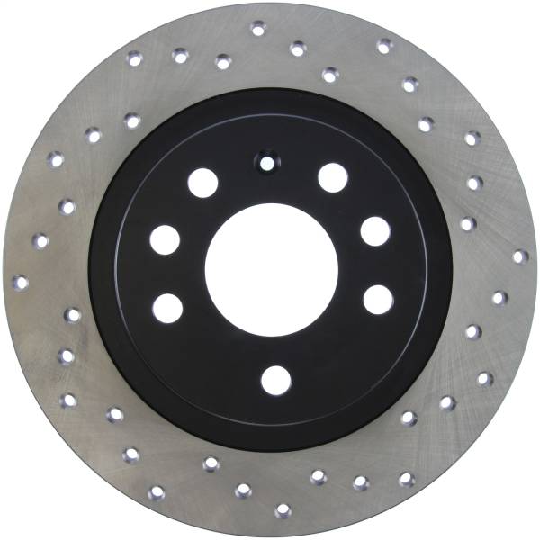 Stoptech - StopTech Sport Cross Drilled Brake Rotor Rear Left 128.38018L