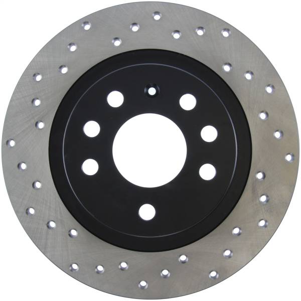 Stoptech - StopTech Sport Cross Drilled Brake Rotor Rear Right 128.38018R