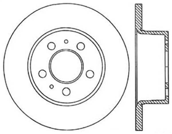 StopTech - StopTech Sport Cross Drilled Brake Rotor Front Left 128.39000L