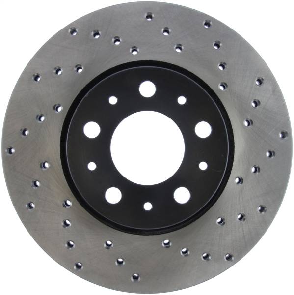 StopTech - StopTech Sport Cross Drilled Brake Rotor Front Left 128.39019L