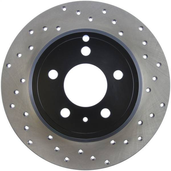 Stoptech - StopTech Sport Cross Drilled Brake Rotor Rear Left 128.39020L