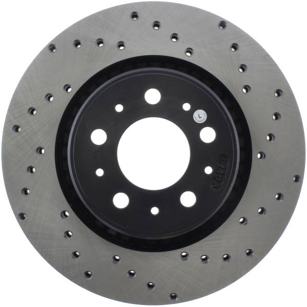 StopTech - StopTech Sport Cross Drilled Brake Rotor Front Left 128.39023L