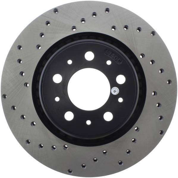 Stoptech - StopTech Sport Cross Drilled Brake Rotor Front Right 128.39023R