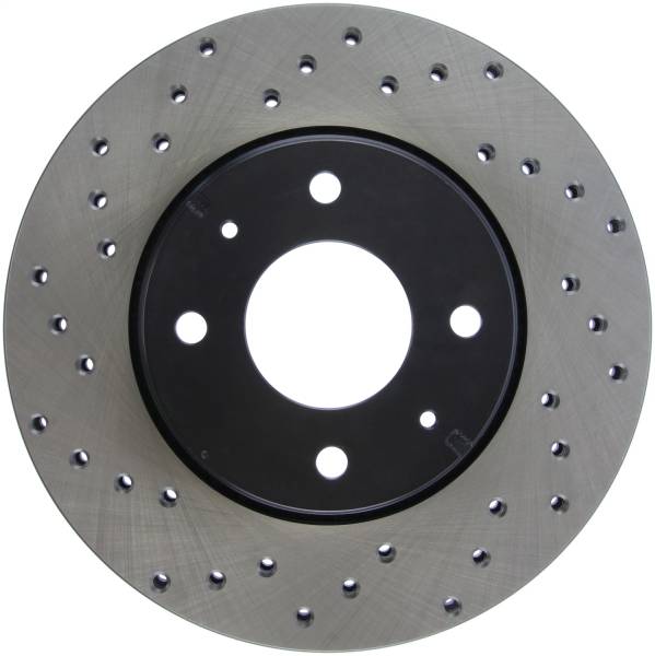 Stoptech - StopTech Sport Cross Drilled Brake Rotor Front Right 128.39027R