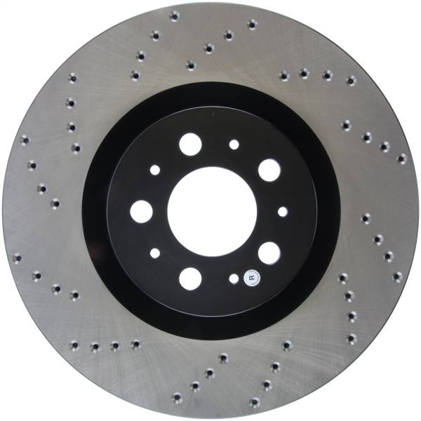 Stoptech - StopTech Sport Cross Drilled Brake Rotor Front Right 128.39035R