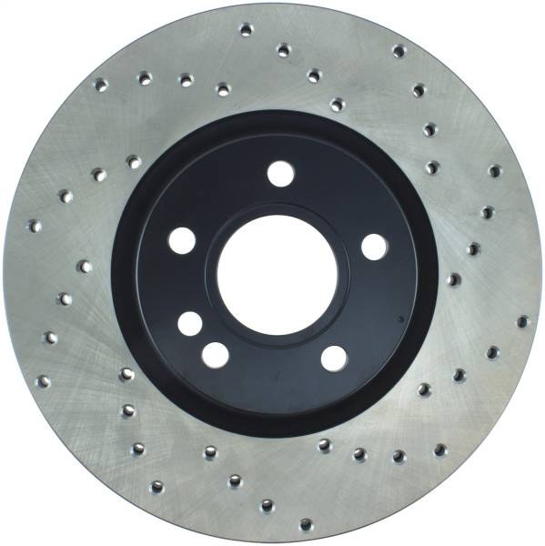 StopTech - StopTech Sport Cross Drilled Brake Rotor Front Left 128.39037L