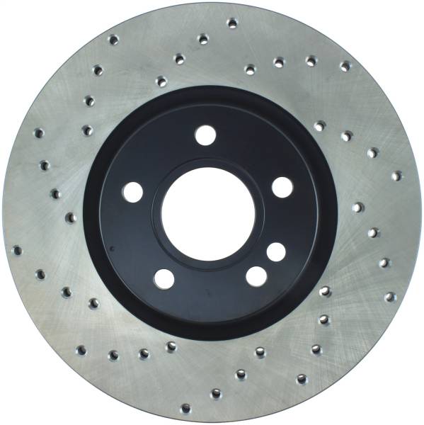 Stoptech - StopTech Sport Cross Drilled Brake Rotor Front Right 128.39037R