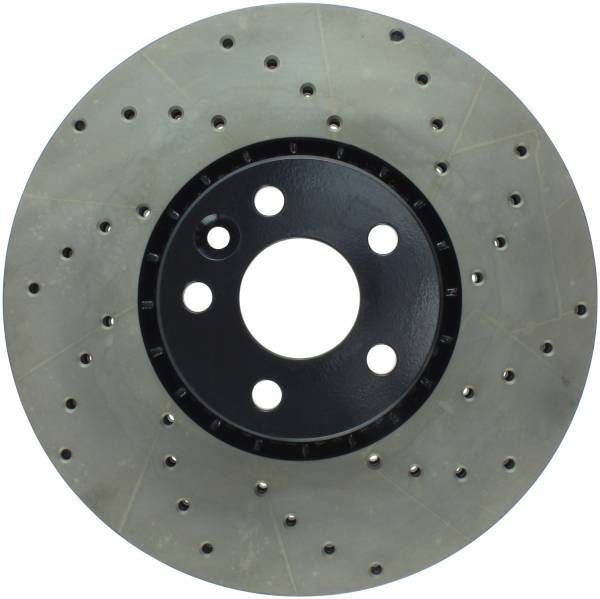 StopTech - StopTech Sport Cross Drilled Brake Rotor Front Left 128.39046L