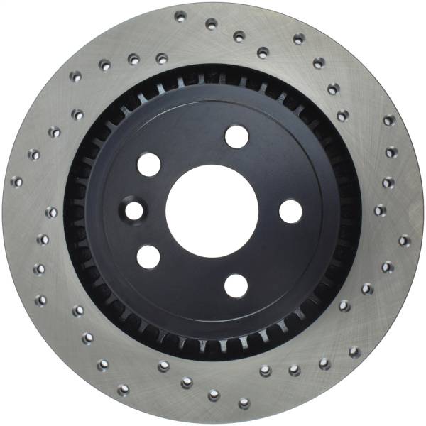 Stoptech - StopTech Sport Cross Drilled Brake Rotor Rear Left 128.39047L