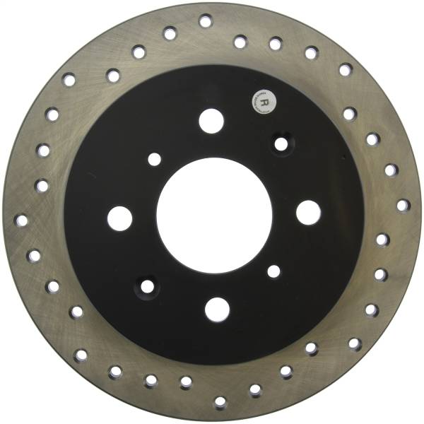 Stoptech - StopTech Sport Cross Drilled Brake Rotor Rear Right 128.40017R