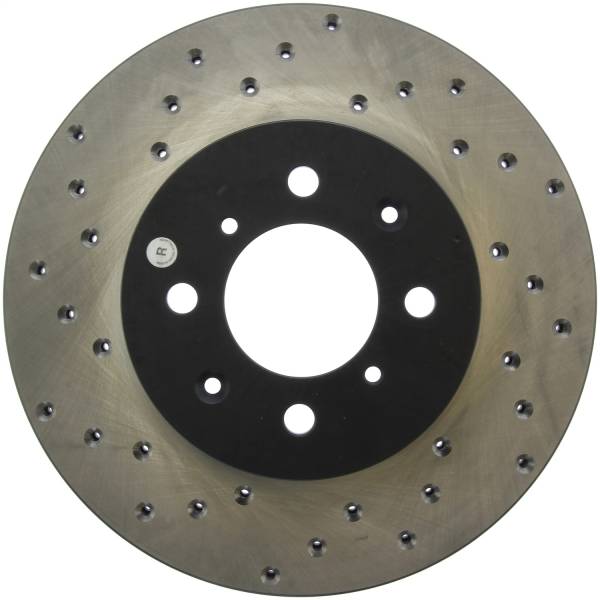 Stoptech - StopTech Sport Cross Drilled Brake Rotor Front Right 128.40021R