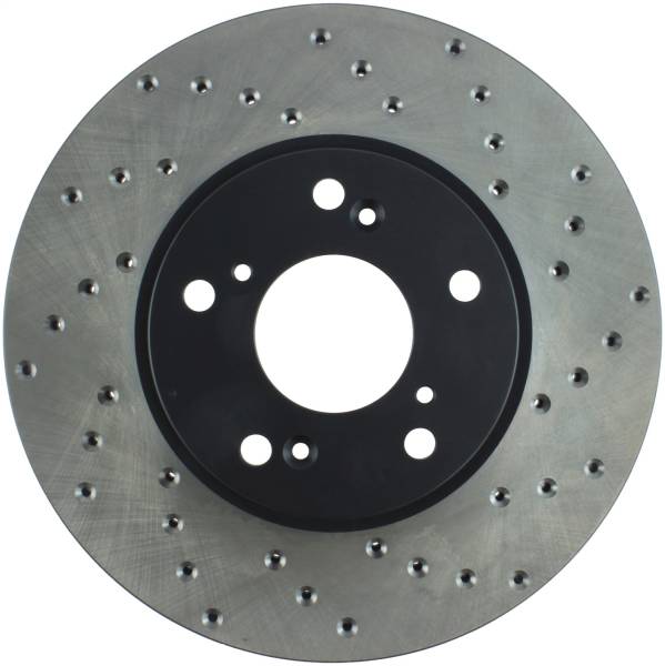 StopTech - StopTech Sport Cross Drilled Brake Rotor Front Left 128.40036L