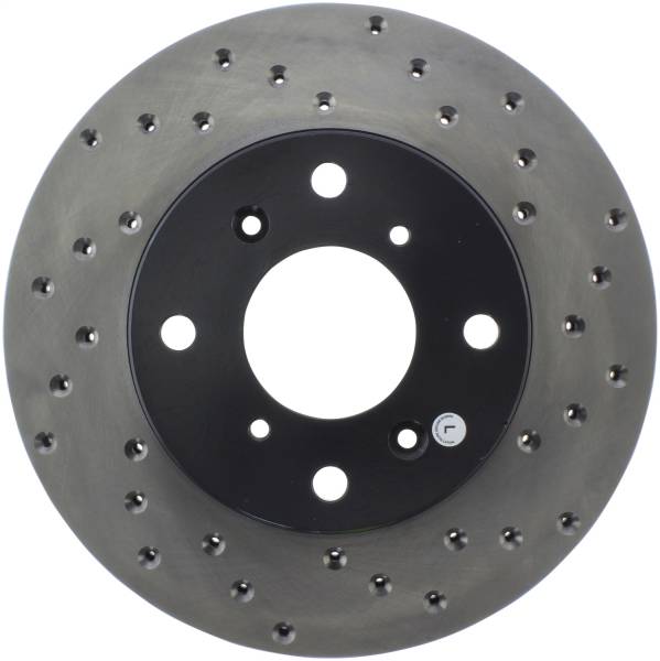 StopTech - StopTech Sport Cross Drilled Brake Rotor Front Left 128.40039L