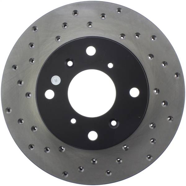 Stoptech - StopTech Sport Cross Drilled Brake Rotor Front Right 128.40039R