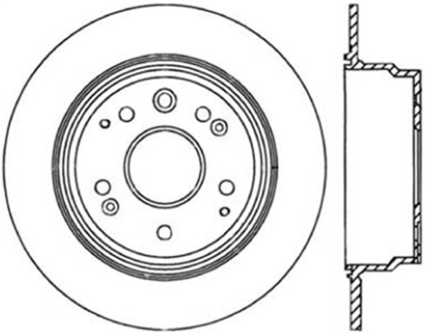 Stoptech - StopTech Sport Cross Drilled Brake Rotor Rear Right 128.40052R