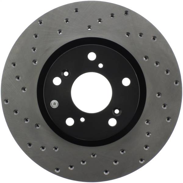 Stoptech - StopTech Sport Cross Drilled Brake Rotor Front Right 128.40057R