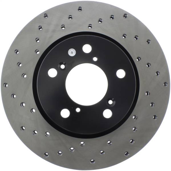 Stoptech - StopTech Sport Cross Drilled Brake Rotor Front Right 128.40064R