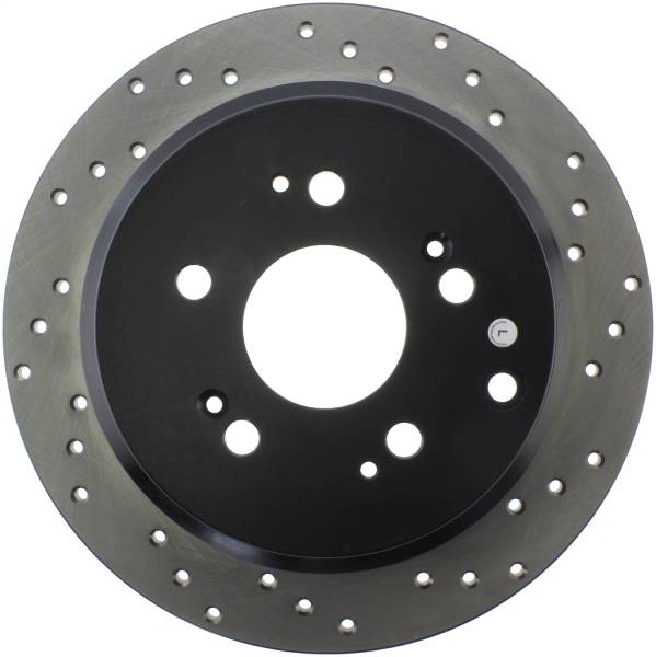 Stoptech - StopTech Sport Cross Drilled Brake Rotor Rear Left 128.40065L